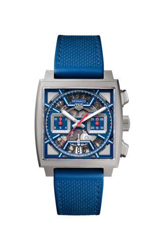 TAG Heuer Monaco Calibre Heuer 02 Titanium / Skeleton Racing - Blue